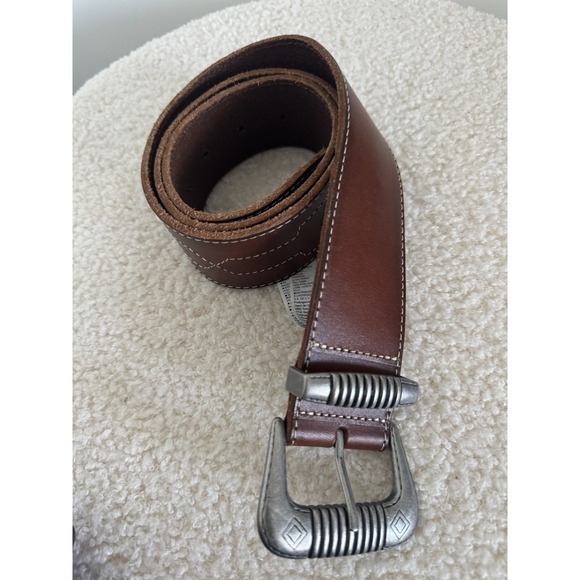 Banana Republic Heritage Wide Brown Western Concho Belt Leather Small - Picture 2 of 10